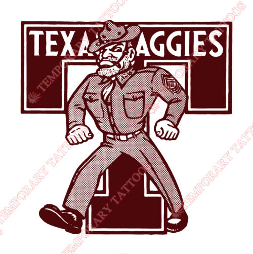 Texas A M Aggies Customize Temporary Tattoos Stickers NO.6496